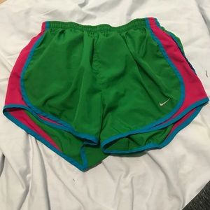 Green Nike shorts